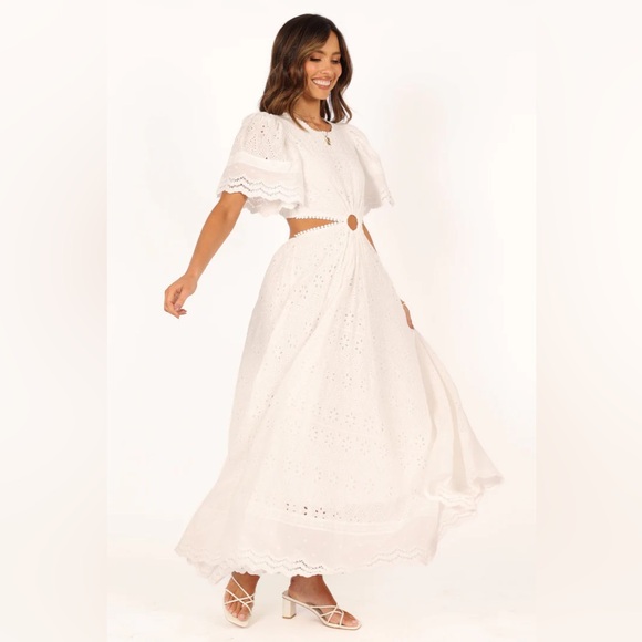 Petal & Pup - MERLETTO CUT OUT MAXI DRESS - WHITE - Picture 8 of 12